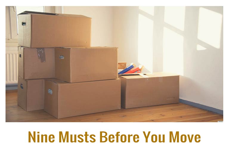 before you move